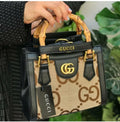 GG short handle bag with long strap