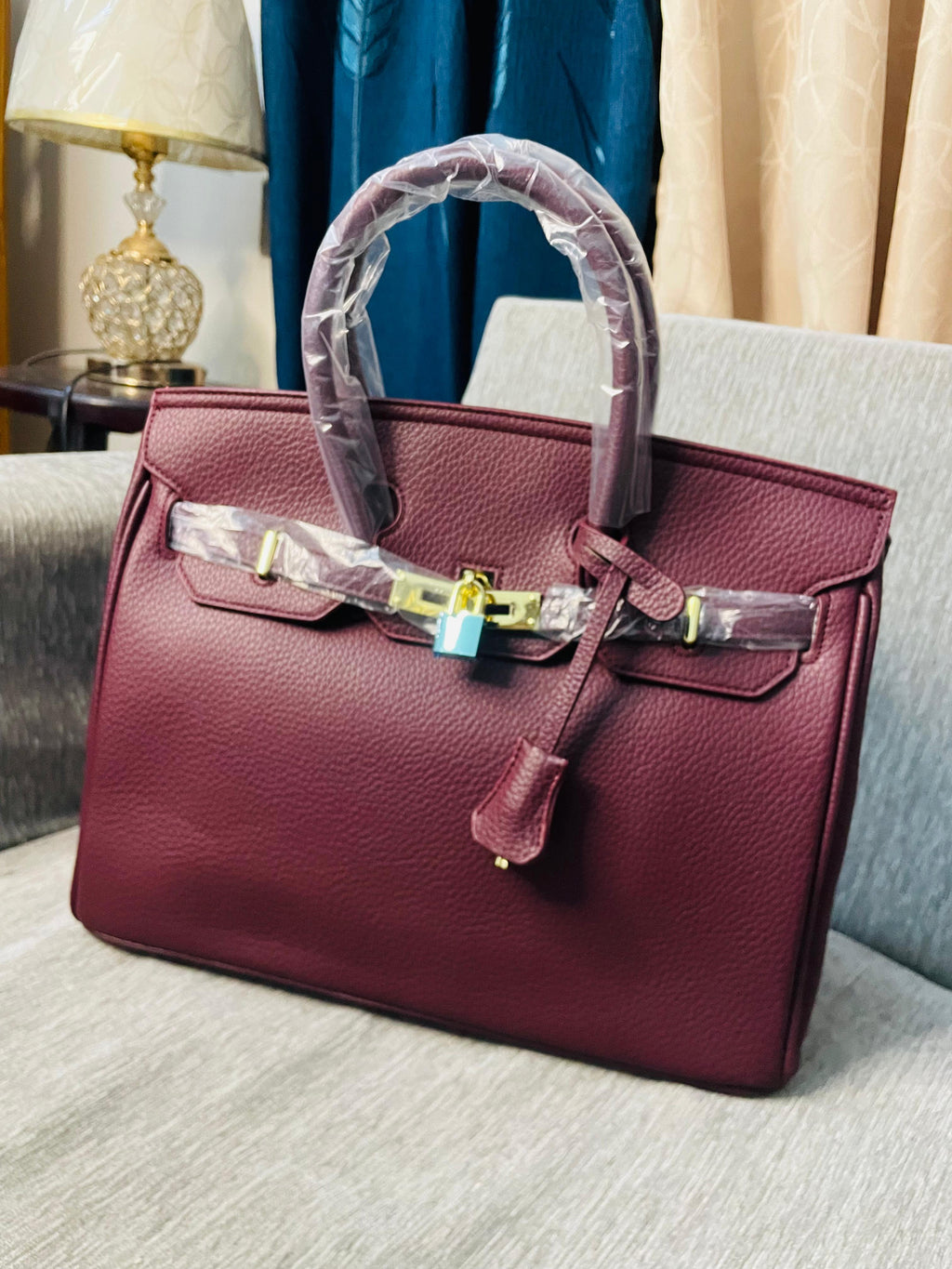 Harms Platinum Tote bag  with long strap