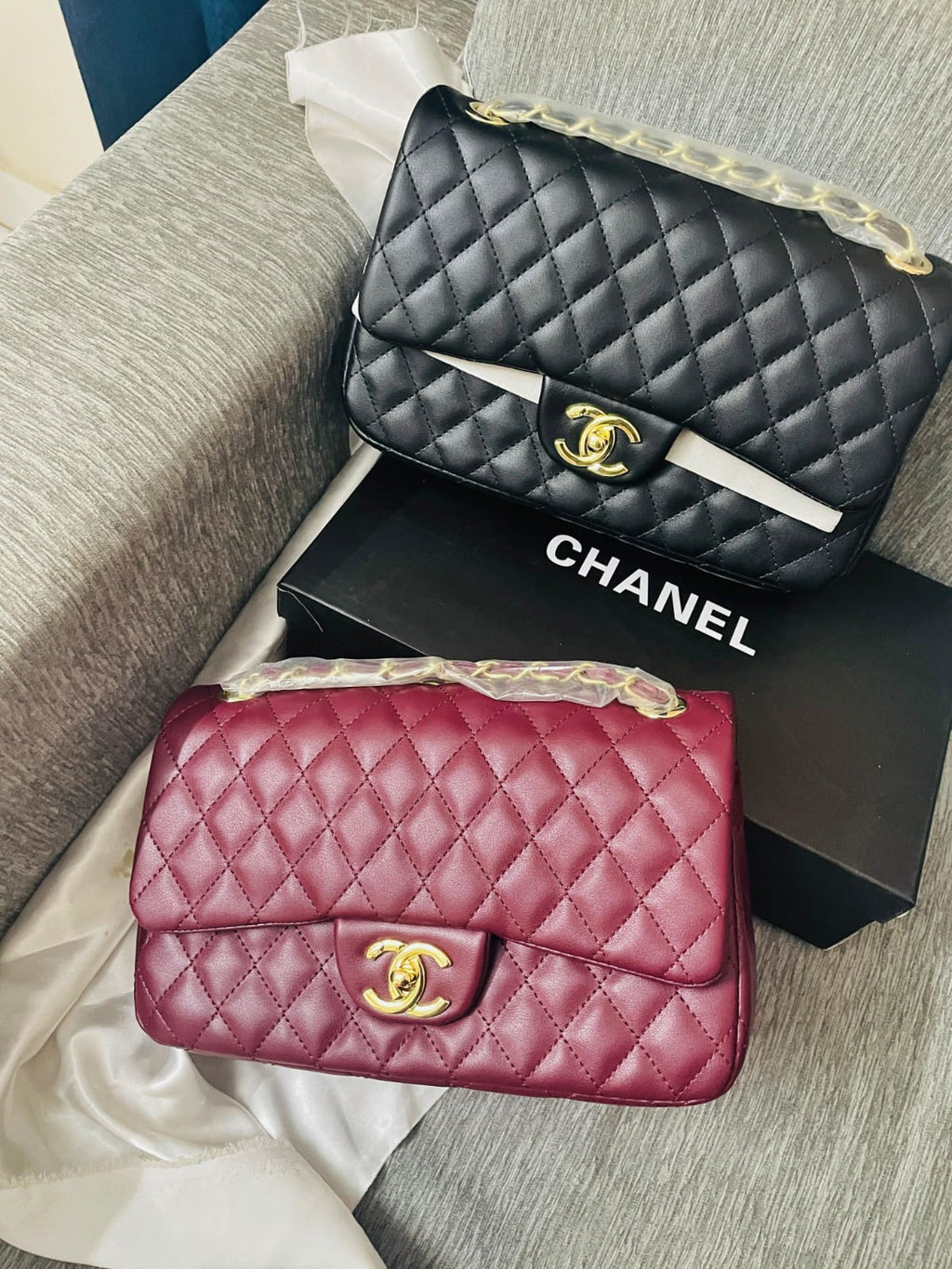 CH premium bag with box packaging