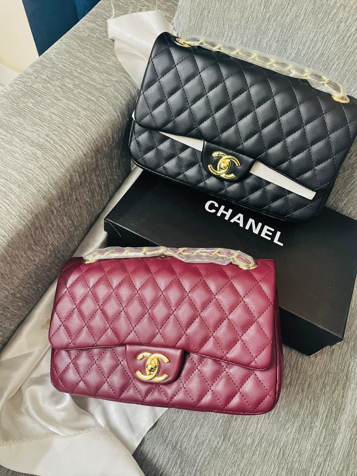 CH premium bag with box packaging